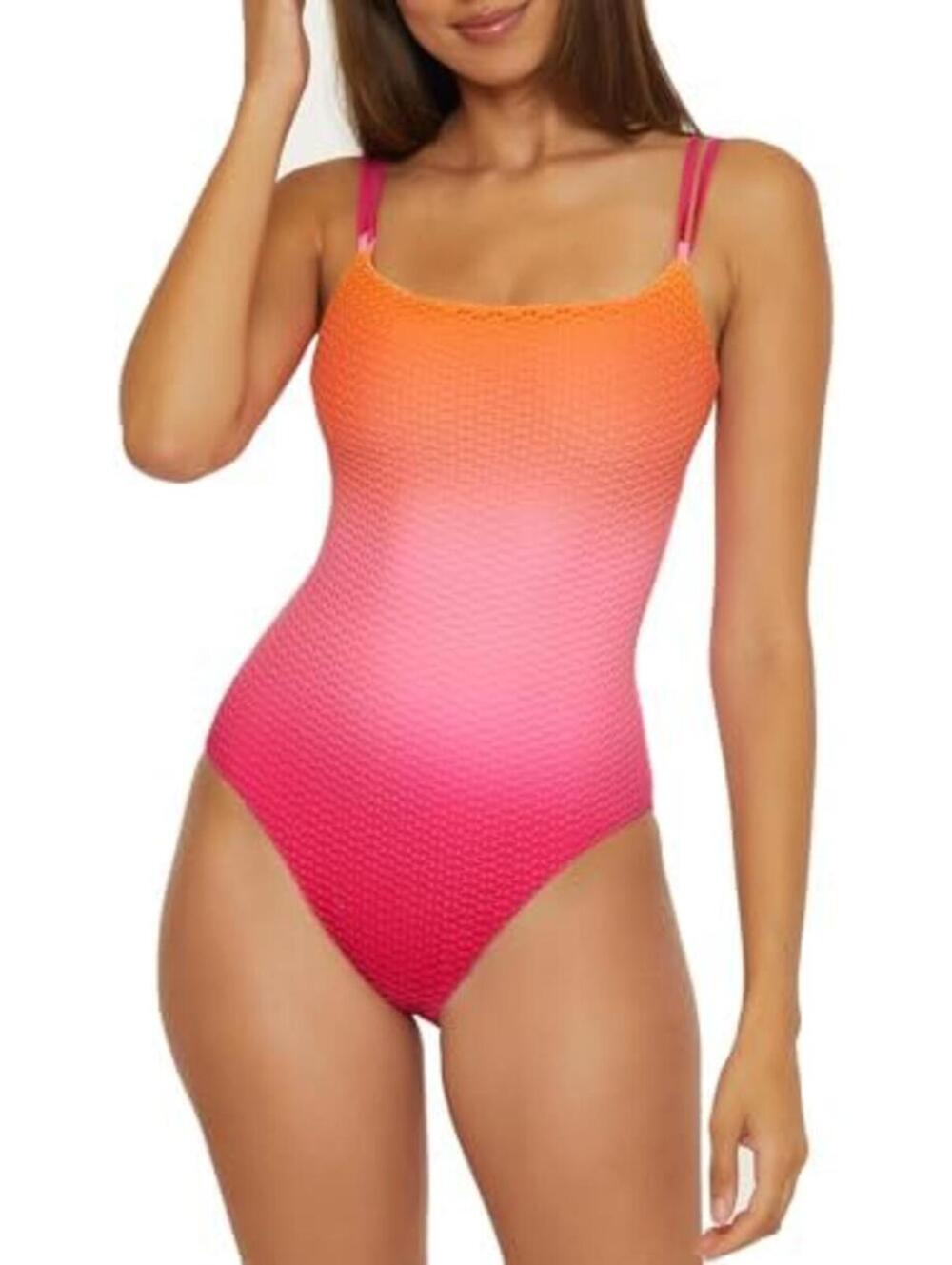 Trina Turk womens Sun Opal One Piece Swimsuit, Scoop Neck, Bathing Suits